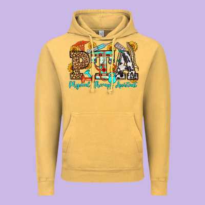 Physical Therapy Assistant Olivia Vintage Hoodie Designed By Oliviacreatesart