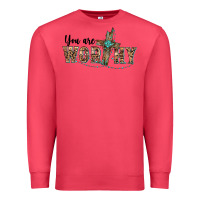 Cardinal you are worthy cross Premium Sweatshirt - BarkalooDesign