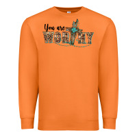 Carrot you are worthy cross Premium Sweatshirt - BarkalooDesign