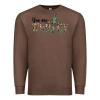 Chestnut you are worthy cross Premium Sweatshirt - BarkalooDesign