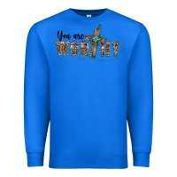 True Royal you are worthy cross Premium Sweatshirt - BarkalooDesign