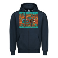 Navy she is strong gemstone sunflower leopard Zipper Hoodie - Artiststas