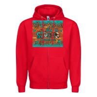 Red she is strong gemstone sunflower leopard Zipper Hoodie - Artiststas