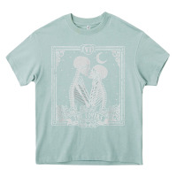 Arona The Lovers Tarot Card Skeleton Valentines Halloween Occult Heavy Core Tee - longCreatives