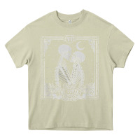 Mossy The Lovers Tarot Card Skeleton Valentines Halloween Occult Heavy Core Tee - longCreatives