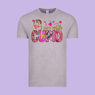 I Am With Cupid I Am With Cupid Valentine's Day Vintage Tee Designed By Howdyjamesfarm
