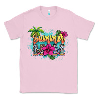 Bubblegum Pink Summer Mom Classic Tee - HowdyJamesFarm