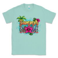 Seafoam Summer Mom Classic Tee - HowdyJamesFarm