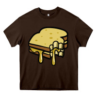 Chocolate Brown foodie t  shirt grilled cheese sandwich t  shirt Heavy Core Tee - longCreatives