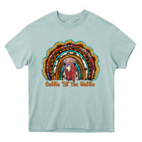 Arona gobble till you wobble thanksgiving rainbow Heavy Core Tee - RanaPortraitStore