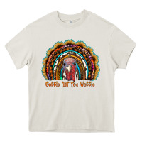 Cream gobble till you wobble thanksgiving rainbow Heavy Core Tee - RanaPortraitStore