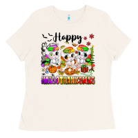 Bone happy hallothanksmas unicorns Ladies Tee - texasbilliewilder