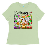 Matcha happy hallothanksmas unicorns Ladies Tee - texasbilliewilder