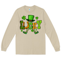 Mushroom St. Patrick's lucky leprechaun Long Sleeve Tee - OliviaCreatesArt
