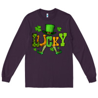 Plum St. Patrick's lucky leprechaun Long Sleeve Tee - OliviaCreatesArt
