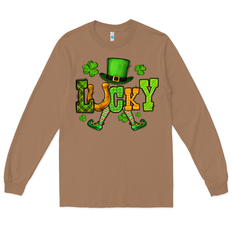 St. Patrick's Lucky Leprechaun Long Sleeve Tee by OliviaCreatesArt | Teevron