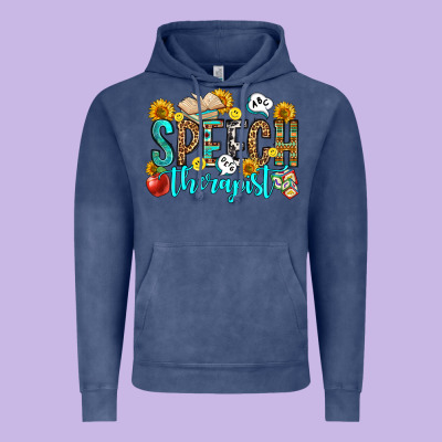 Speech Therapist Vintage Hoodie Designed By Oliviacreatesart