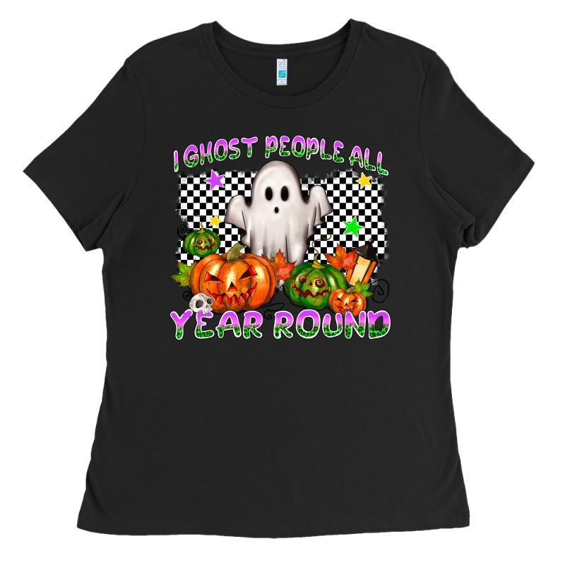 I Ghost People All Year Round Ladies Tee by NancyCooperArtShop | Teevron