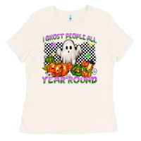 Bone I ghost people all year round Ladies Tee - NancyCooperArtShop