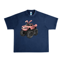 Navy Easter monster truck Easter Day Urban Heavy Tee - HowdyJamesFarm