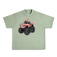 Oil Green Easter monster truck Easter Day Urban Heavy Tee - HowdyJamesFarm