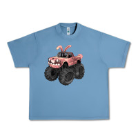 Pebble Blue Easter monster truck Easter Day Urban Heavy Tee - HowdyJamesFarm