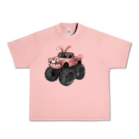 Salmon Easter monster truck Easter Day Urban Heavy Tee - HowdyJamesFarm
