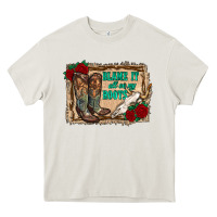 Cream blame it all on my roots Heavy Core Tee - RanaPortraitStore