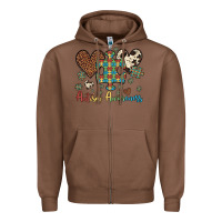 Chestnut autism awareness leopard cowhide herts puzzle Zipper Hoodie - Artiststas