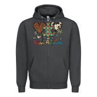 Smoke autism awareness leopard cowhide herts puzzle Zipper Hoodie - Artiststas