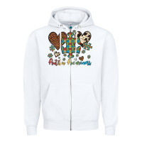 White autism awareness leopard cowhide herts puzzle Zipper Hoodie - Artiststas
