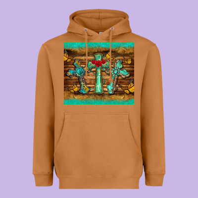 Crosses Tumbler Heavyweight Hoodie Designed By Barkaloodesign