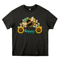 Asphalt bee happy honey comb Heavy Core Tee - JahusDesignShop