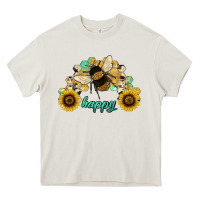 Cream bee happy honey comb Heavy Core Tee - JahusDesignShop