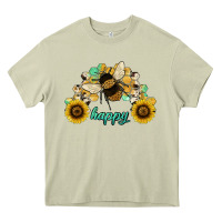 Mossy bee happy honey comb Heavy Core Tee - JahusDesignShop