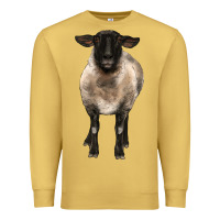 Antique Gold suffolk ewe front Premium Sweatshirt - BarkalooDesign