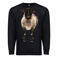 Black suffolk ewe front Premium Sweatshirt - BarkalooDesign