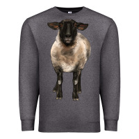 Charcoal Heather suffolk ewe front Premium Sweatshirt - BarkalooDesign