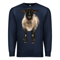 Navy suffolk ewe front Premium Sweatshirt - BarkalooDesign