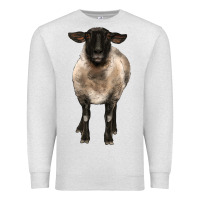 Oatmeal Heather suffolk ewe front Premium Sweatshirt - BarkalooDesign