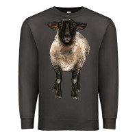 Smoke suffolk ewe front Premium Sweatshirt - BarkalooDesign