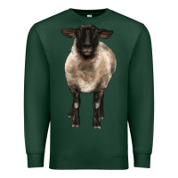 Sports Green suffolk ewe front Premium Sweatshirt - BarkalooDesign