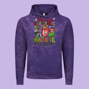This Is My Christmas Movie Watching Blanket Vintage Hoodie Designed By Oliviacreatesart