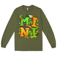 Army Green St. Patrick's Day mini Long Sleeve Tee - OliviaCreatesArt