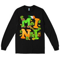 Black St. Patrick's Day mini Long Sleeve Tee - OliviaCreatesArt