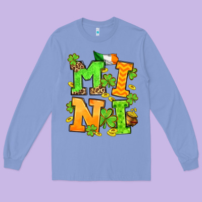 St. Patrick's Day Mini Long Sleeve Tee Designed By Oliviacreatesart