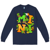 Navy St. Patrick's Day mini Long Sleeve Tee - OliviaCreatesArt