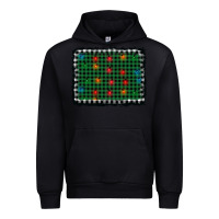 Black christmas buffalo plaid and lights background Urban Hoodie - AdoDesignShop