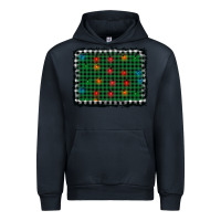 Navy christmas buffalo plaid and lights background Urban Hoodie - AdoDesignShop