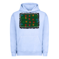 Pigment Grape Ice christmas buffalo plaid and lights background Urban Hoodie - AdoDesignShop